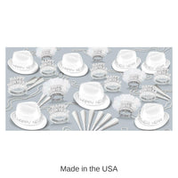 Chairman White New Year's Eve Party Kit for 50 People