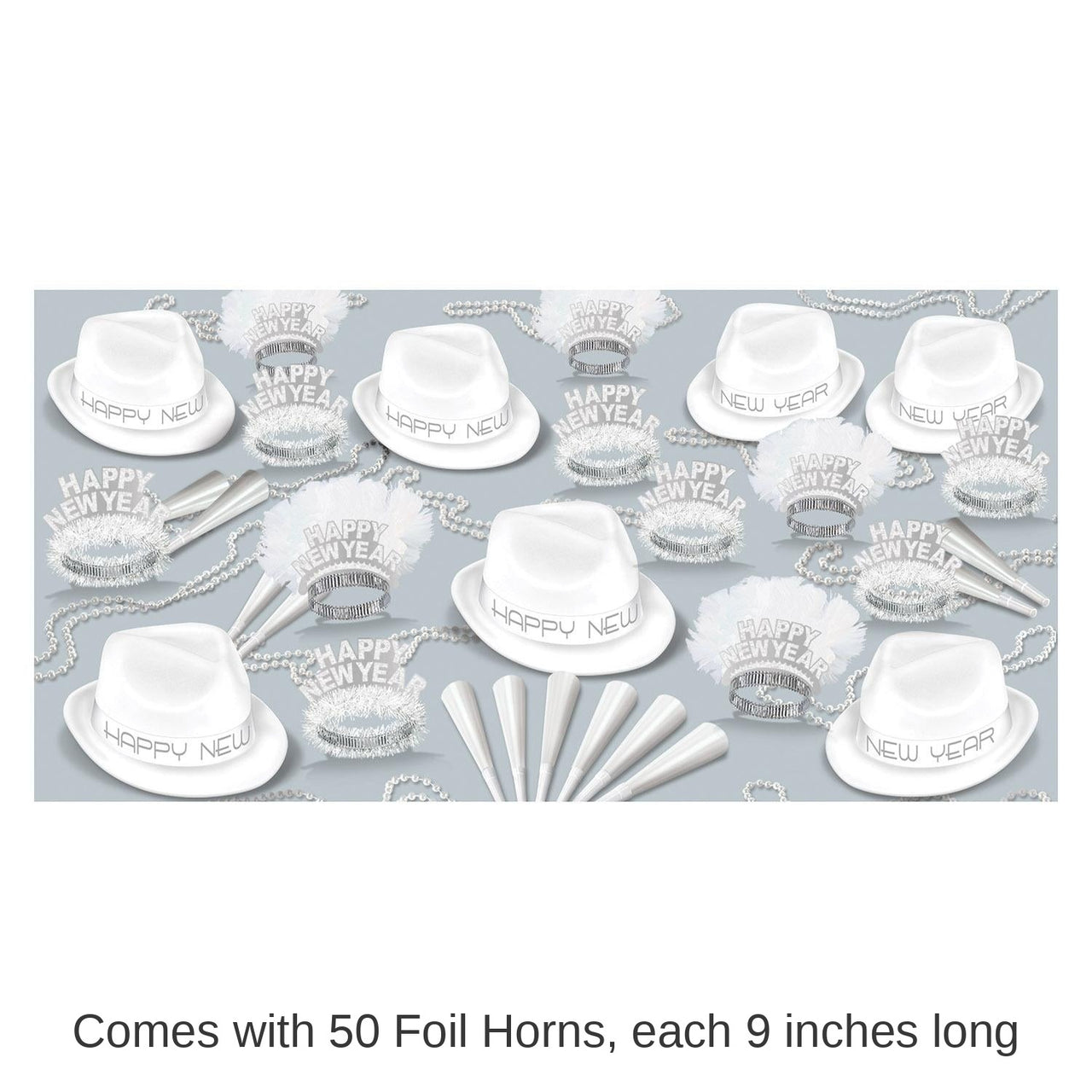 Chairman White New Year's Eve Party Kit for 50 People