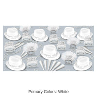 Chairman White New Year's Eve Party Kit for 50 People