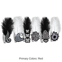 50 Pack Bulk New Year's Eve Black/White Roaring 20's Tiara