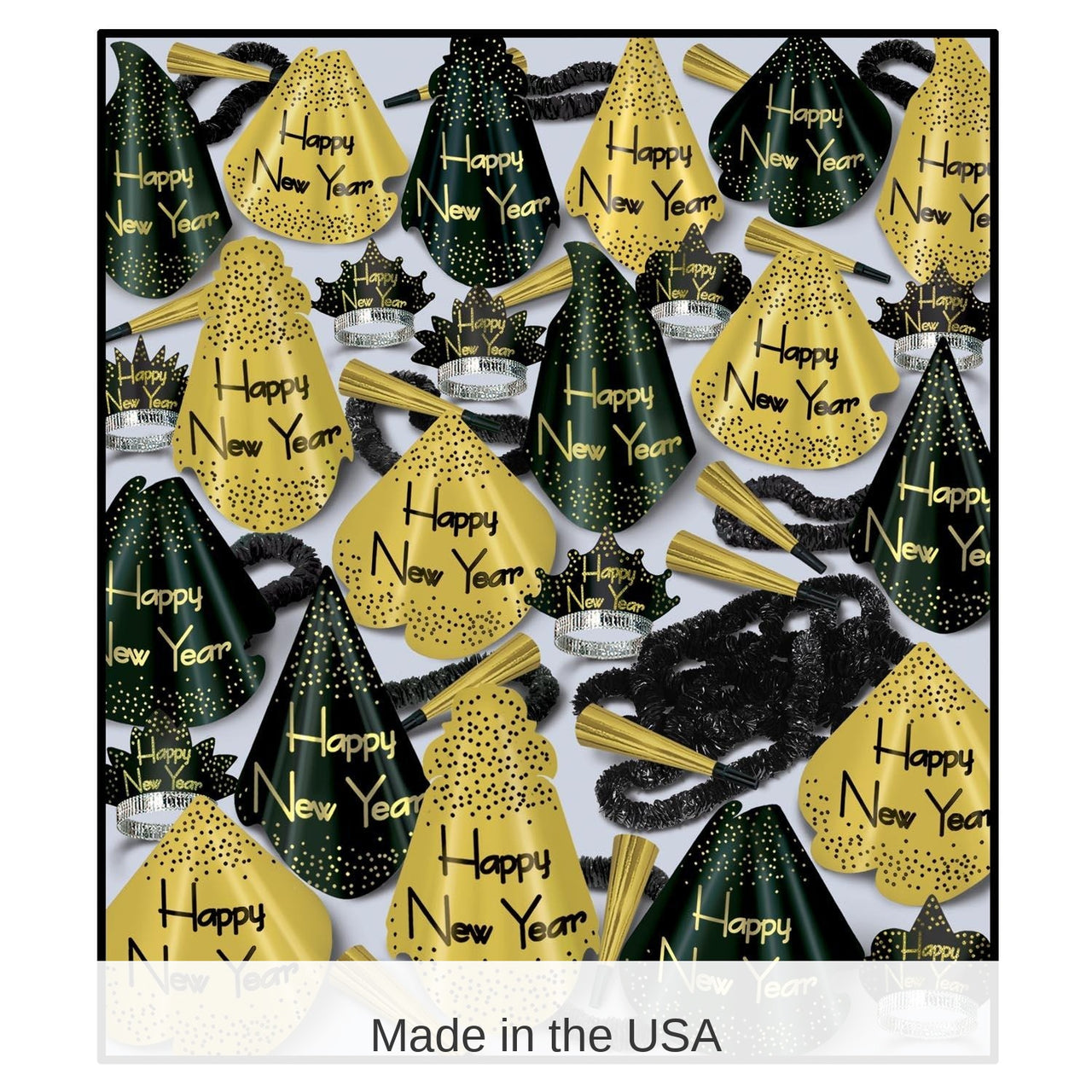 Golden Grand New Year's Eve Party Kit for 100 People