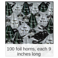 Silver Grand New Year's Eve Party Kit for 100 People