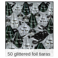 Silver Grand New Year's Eve Party Kit for 100 People