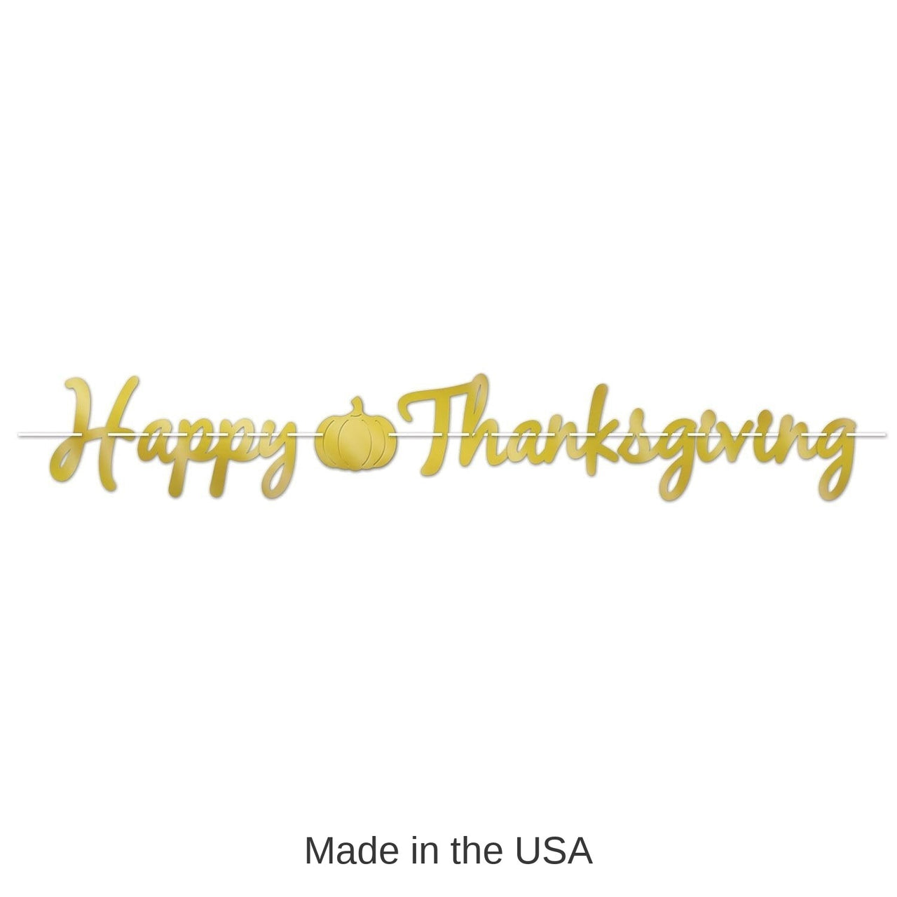 12 Pack Bulk Foil Happy Thanksgiving Streamer