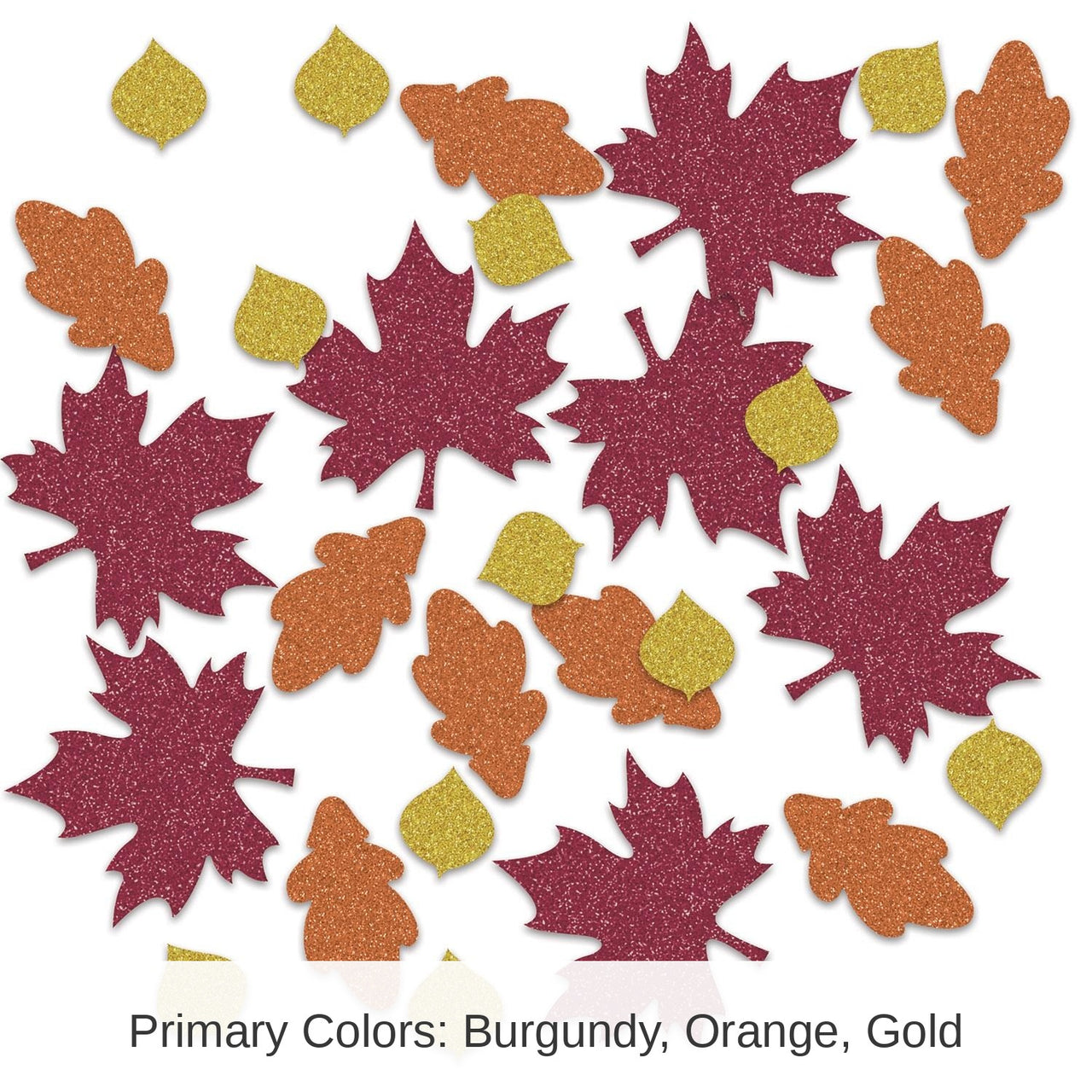 12 Pack Bulk Thanksgiving Fall Leaf Deluxe Sparkle Confetti (0.5 Oz/Pkg)