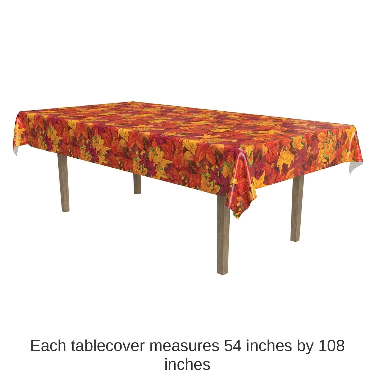 12 Pack Bulk Thanksgiving Fall Leaf Tablecover