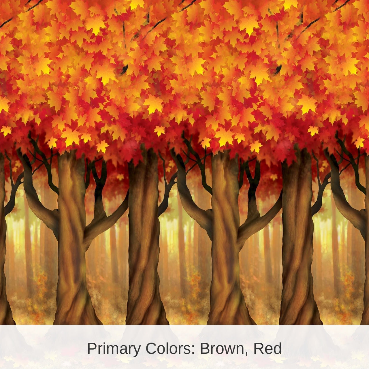 6 Pack Bulk Thanksgiving Fall Trees Backdrop