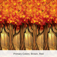 6 Pack Bulk Thanksgiving Fall Trees Backdrop