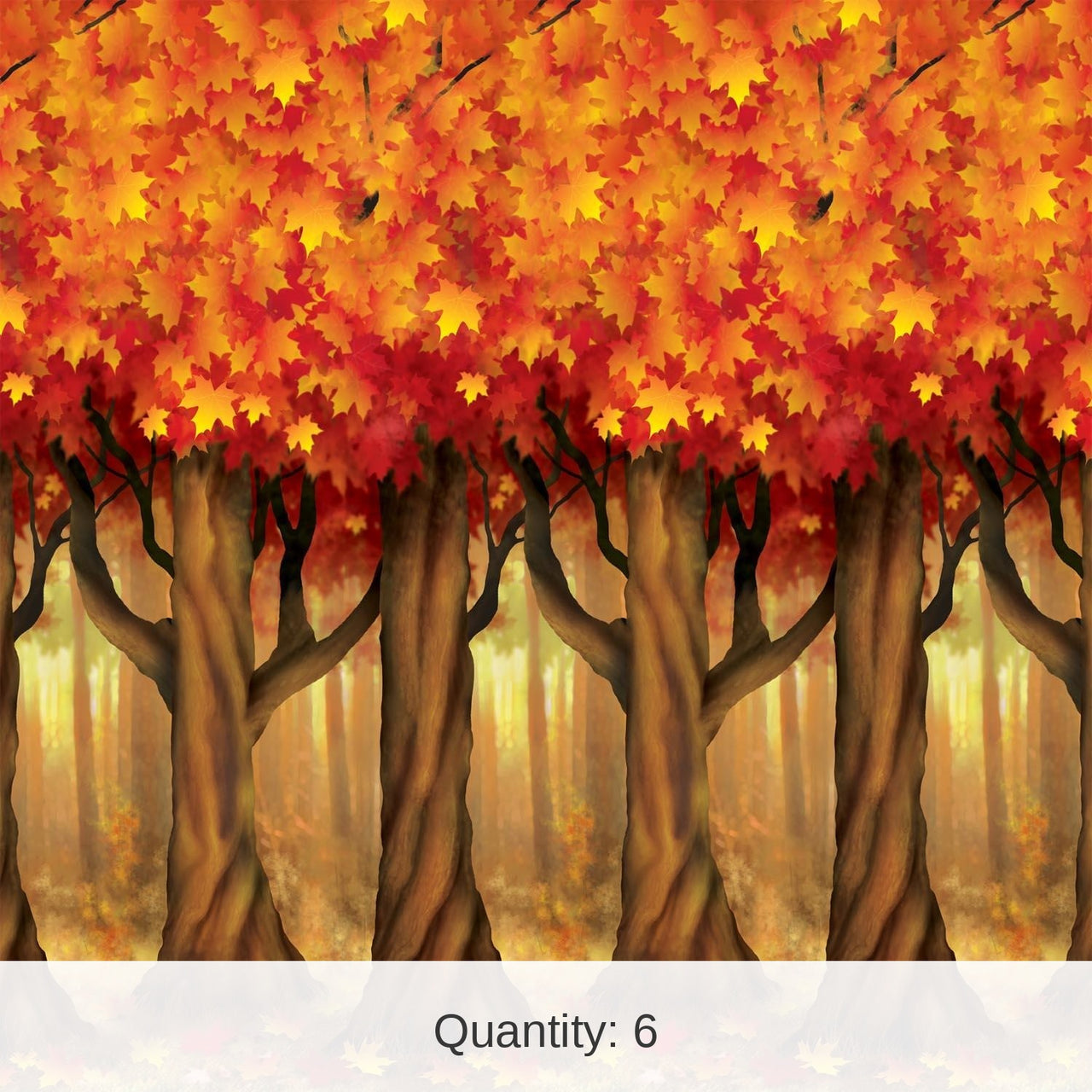 6 Pack Bulk Thanksgiving Fall Trees Backdrop