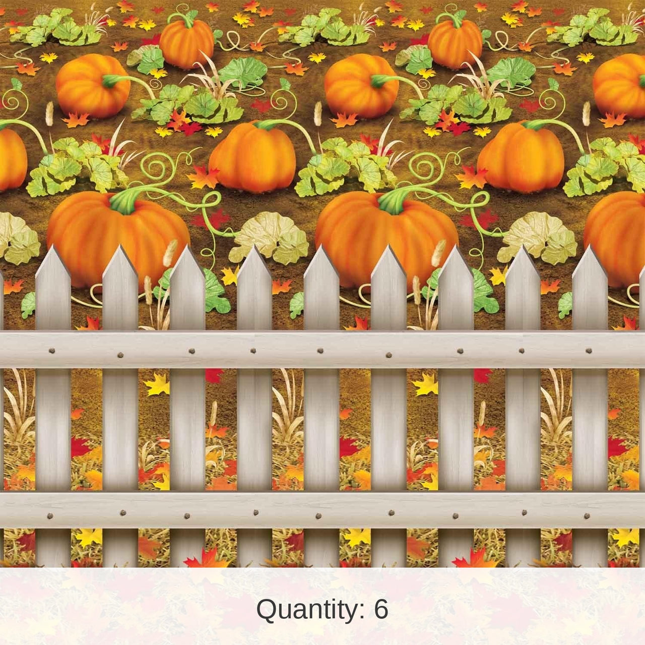 6 Pack Bulk Thanksgiving Pumpkin Patch Backdrop