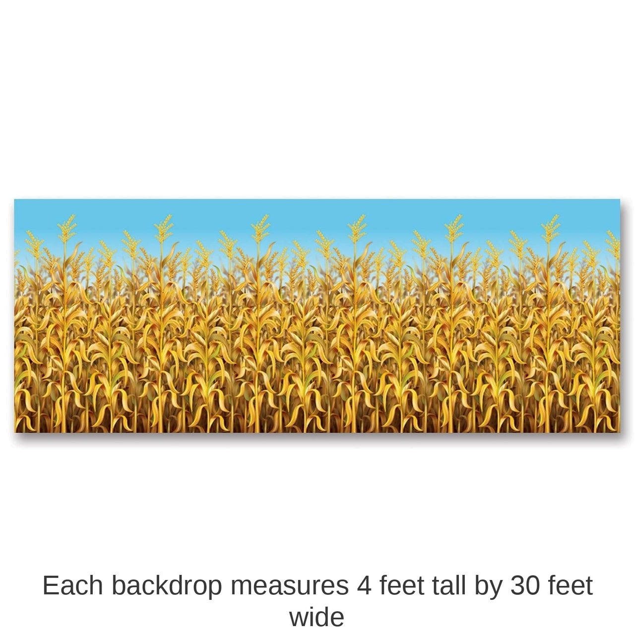 6 Pack Bulk Thanksgiving Cornstalks Backdrop