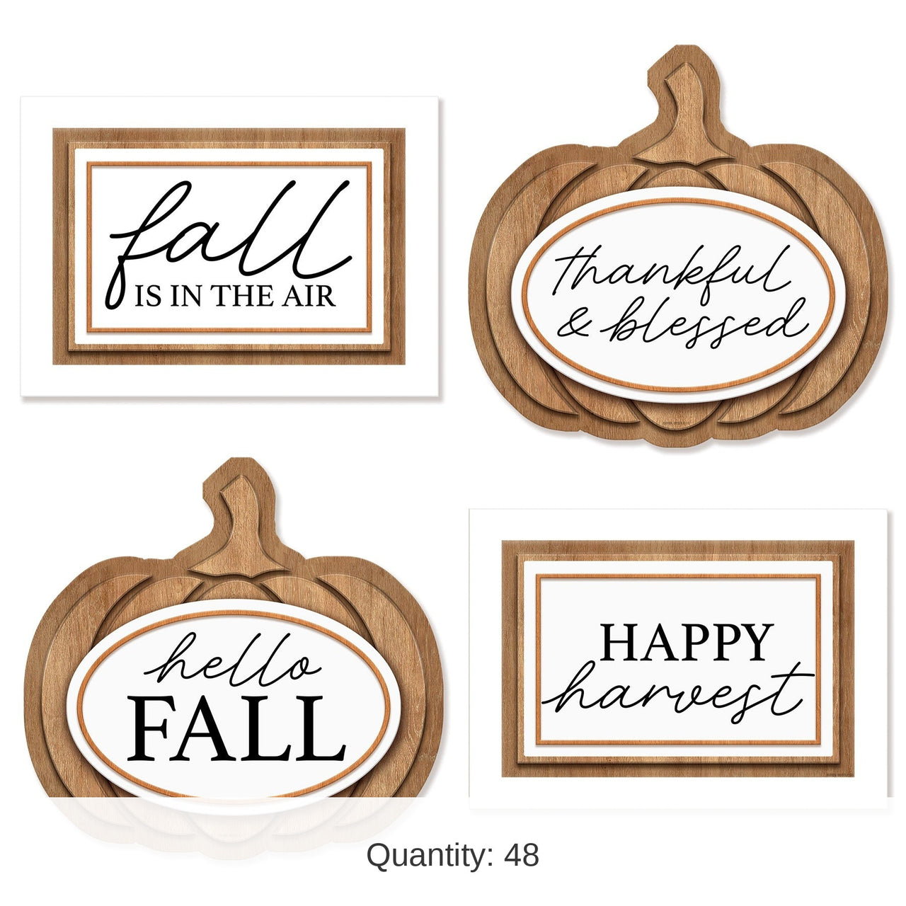 48 Pack Bulk Fall Signs