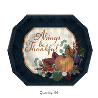 96 Pack Bulk Fall Thanksgiving Dinner Plates