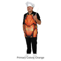 6 Pack Bulk Thanksgiving Fabric Novelty Apron