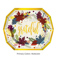 96 Pack Bulk Friendsgiving Paper Plates 7.5 inch