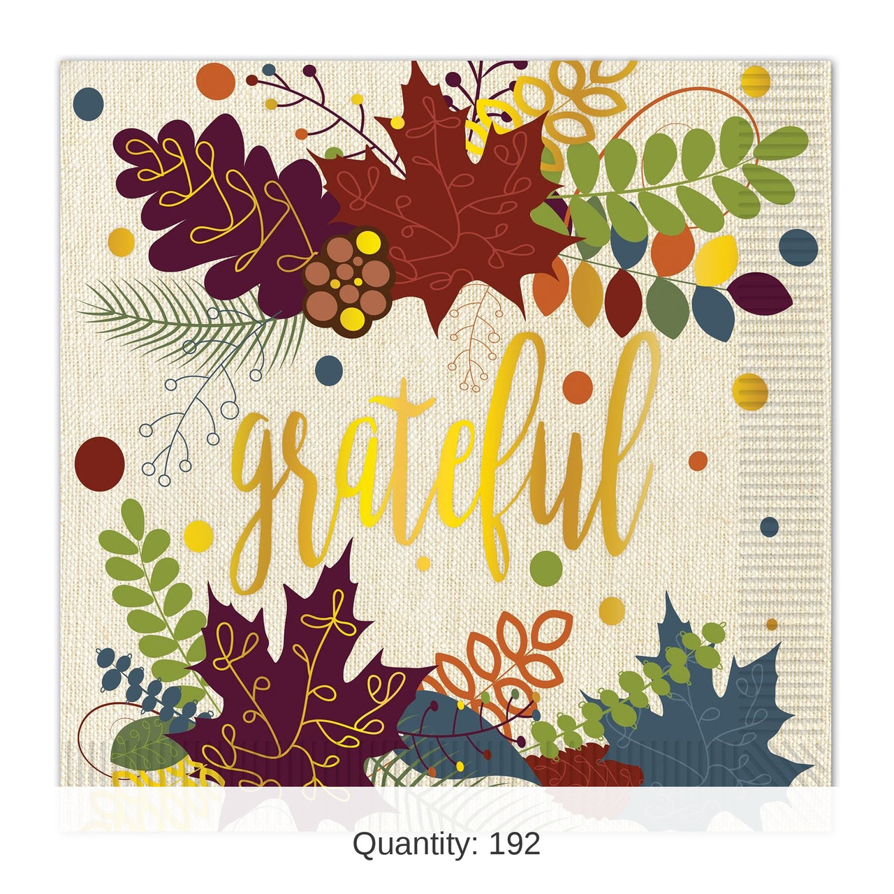 192 Pack Bulk Friendsgiving Luncheon Napkins