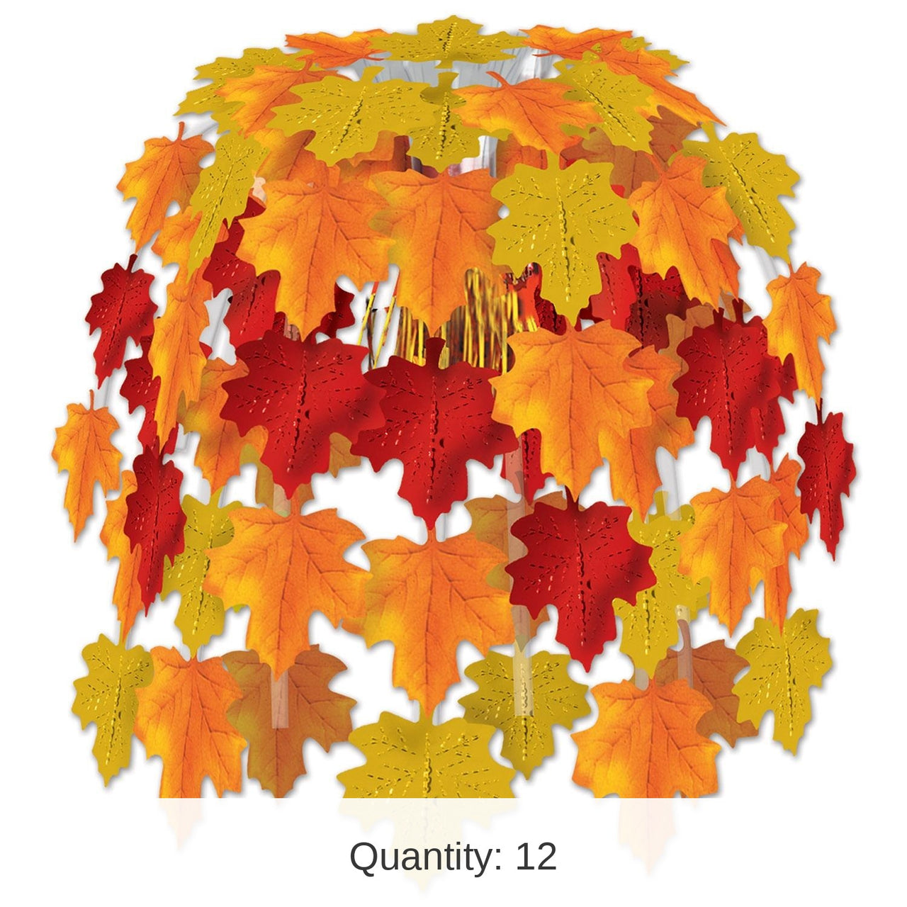 12 Pack Bulk Thanksgiving Leaves Of Autumn Cascade
