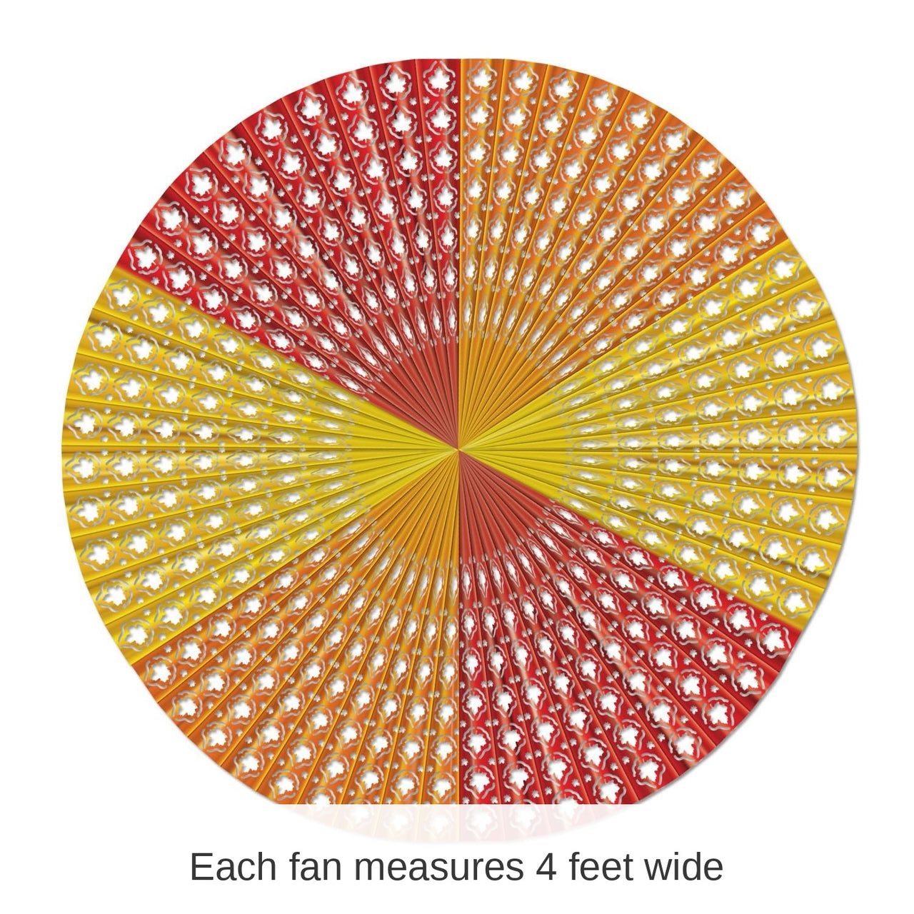 4 Pack Bulk Thanksgiving Leaf Jumbo Display Fan