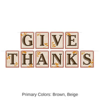 12 Pack Bulk Thanksgiving Give Thanks Streamer