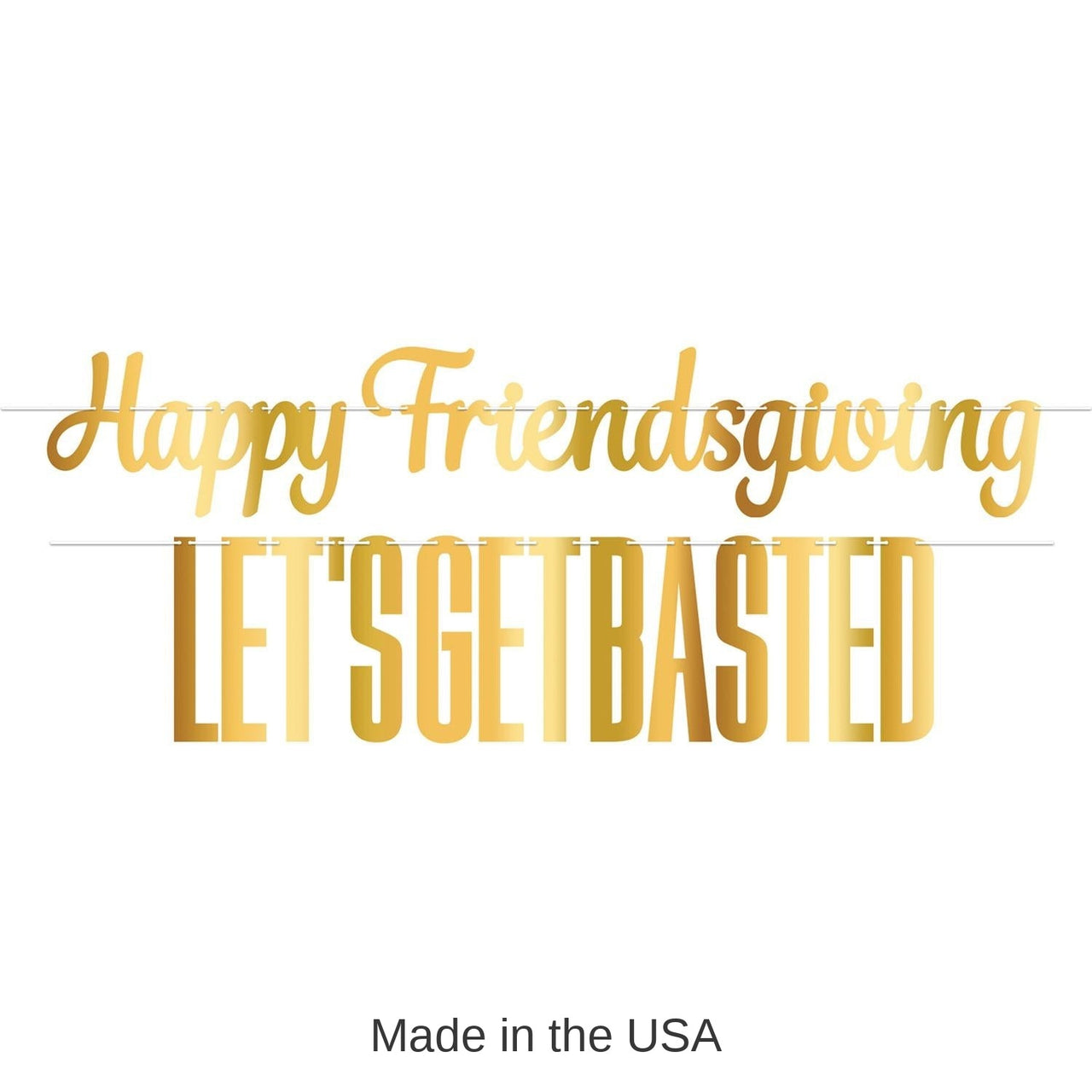 12 Pack Bulk Foil Friendsgiving Streamer Set