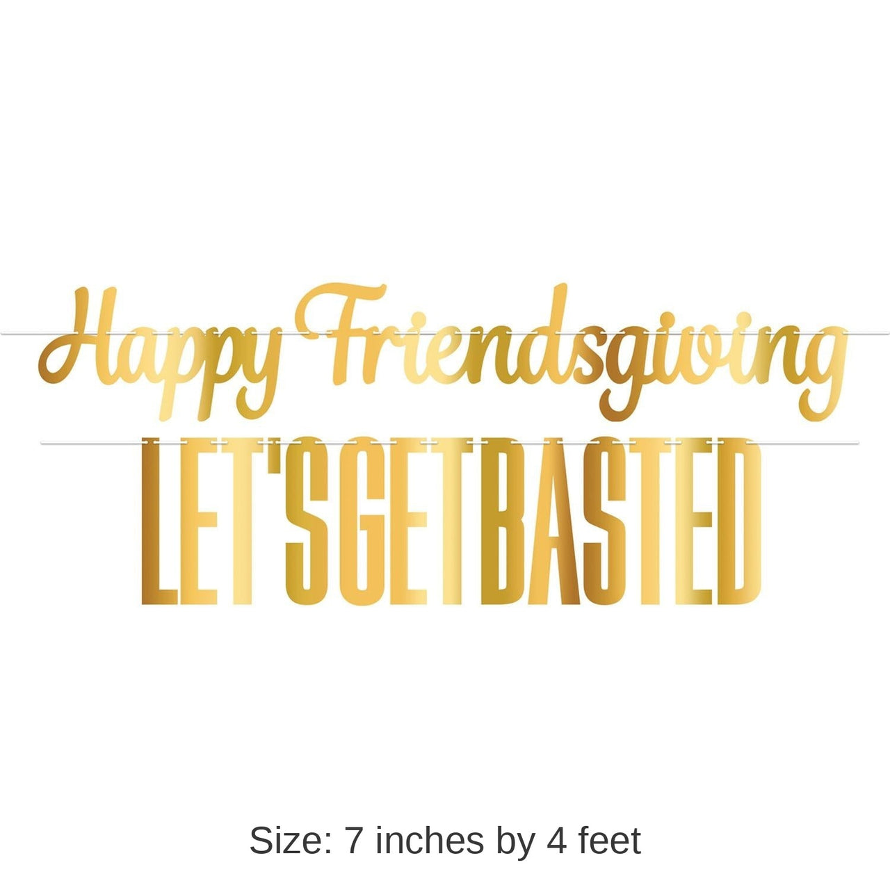 12 Pack Bulk Foil Friendsgiving Streamer Set