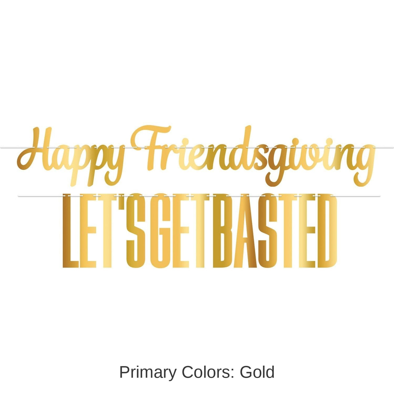 12 Pack Bulk Foil Friendsgiving Streamer Set