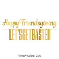 12 Pack Bulk Foil Friendsgiving Streamer Set