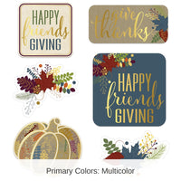 72 Pack Beistle Foil Friendsgiving Cutouts