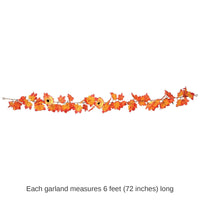 12 Pack Bulk Thanksgiving Autumn Garland
