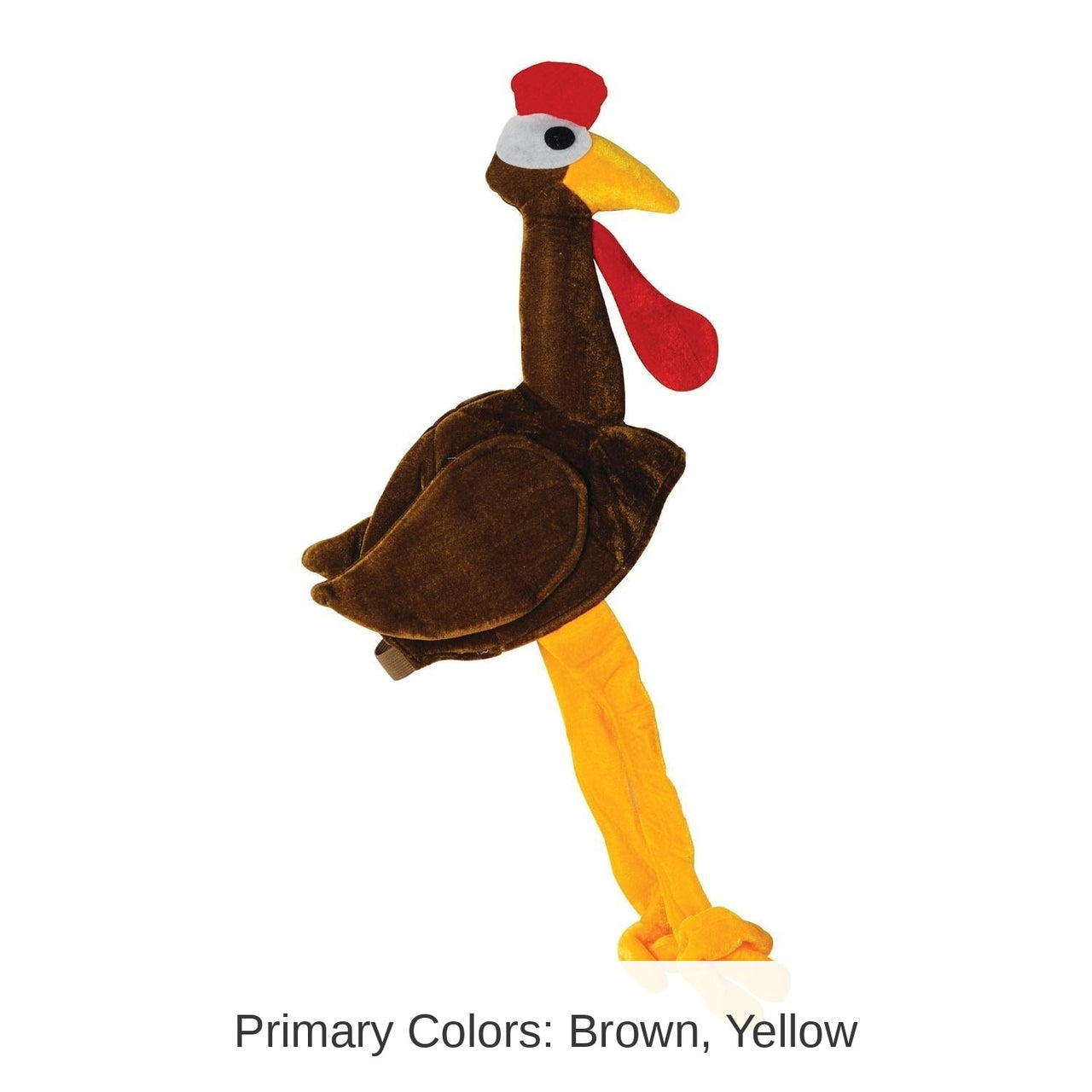 6 Pack Bulk Thanksgiving Plush Gobbler Hat