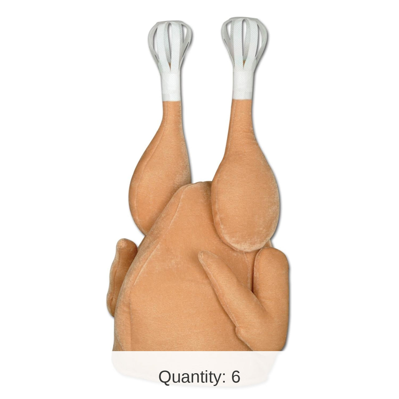 6 Pack Bulk Thanksgiving Plush Turkey Hat