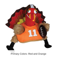 4 Pack Bulk Thanksgiving Plush Touchdown Turkey Hat