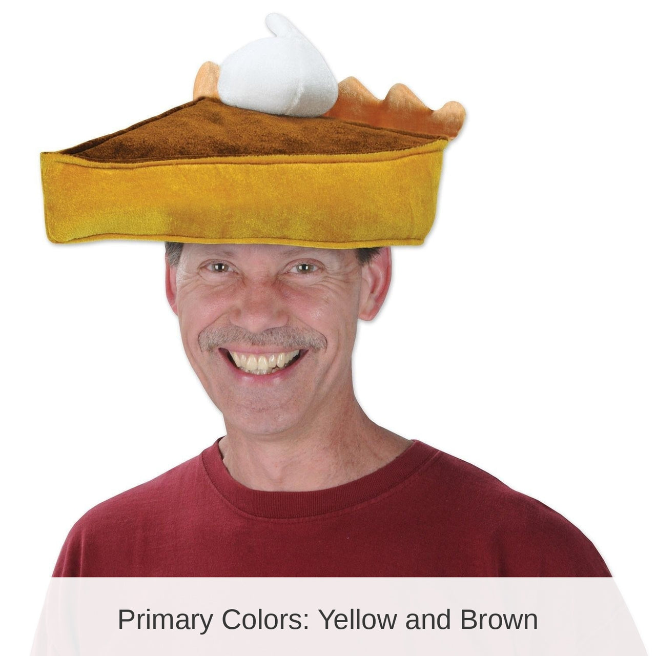 6 Pack Bulk Thanksgiving Plush Pumpkin Pie Hat