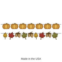 12 Pack Bulk Thanksgiving Rustic Fall Streamer Set