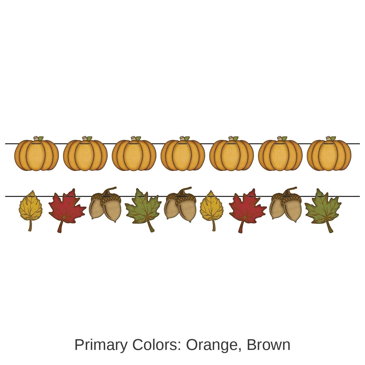 12 Pack Bulk Thanksgiving Rustic Fall Streamer Set