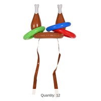 12 Pack Bulk Inflatable Drumstick Ring Toss Game