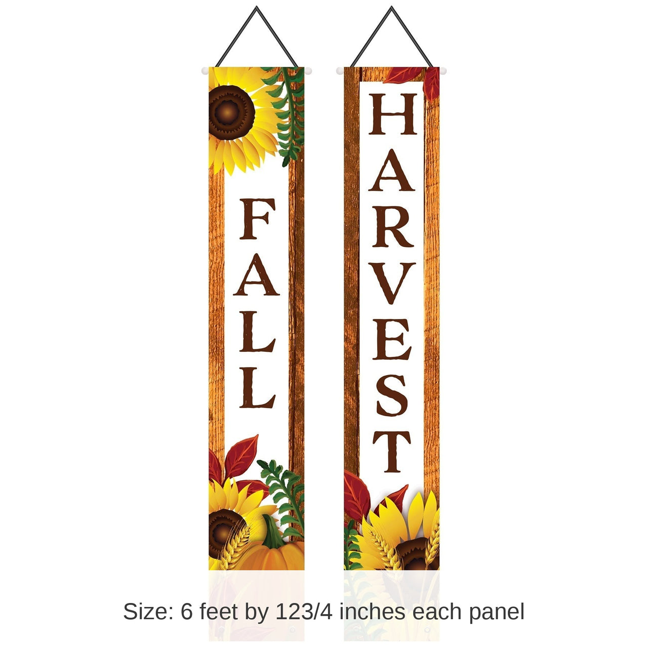 12 Pack Bulk Fall Fabric Door Panel Set