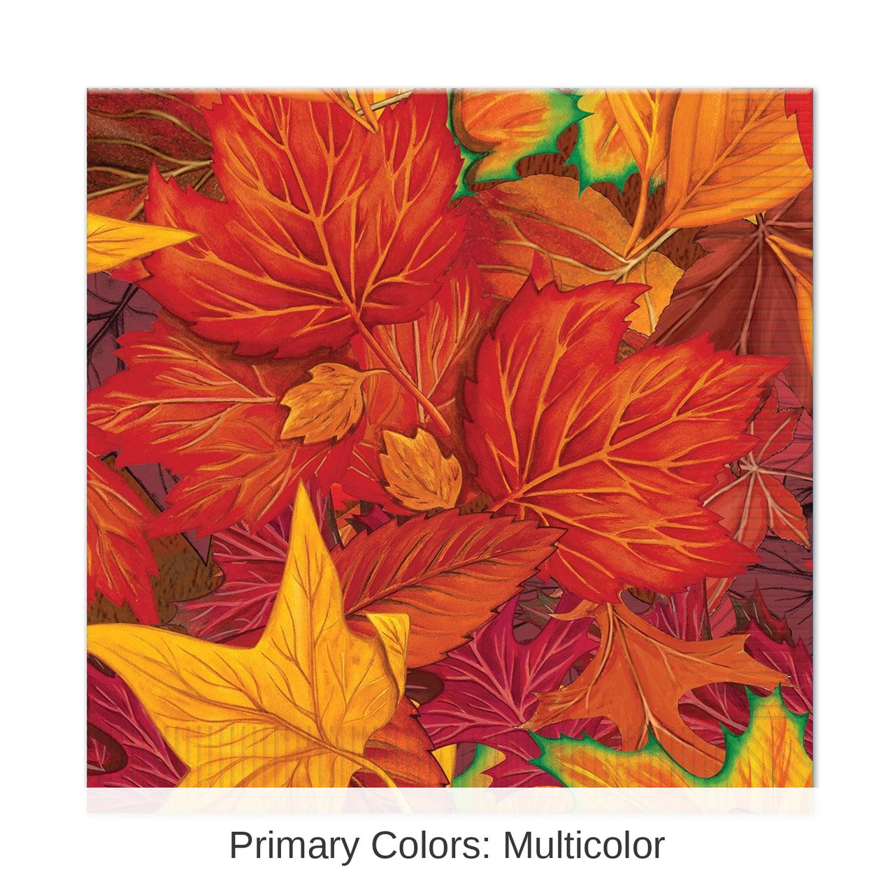 192 Pack Bulk Thanksgiving Fall Leaf Beverage Napkins