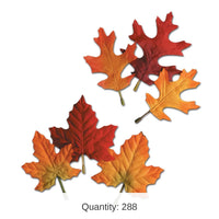 288 Piece Bulk Thanksgiving Autumn Leaves