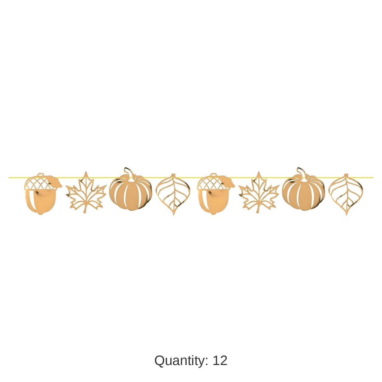 12 Pack Bulk Thanksgiving Foil Die-Cut Fall Streamer