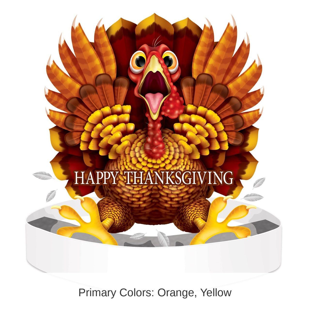 12 Pack Bulk Thanksgiving Wild Turkey Headband