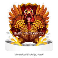 12 Pack Bulk Thanksgiving Wild Turkey Headband