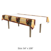 12 Pack Bulk Thanksgiving Turkey Tablecover