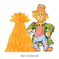 12 Pack Bulk Scarecrow with Tissue Cornshock Centerpiece
