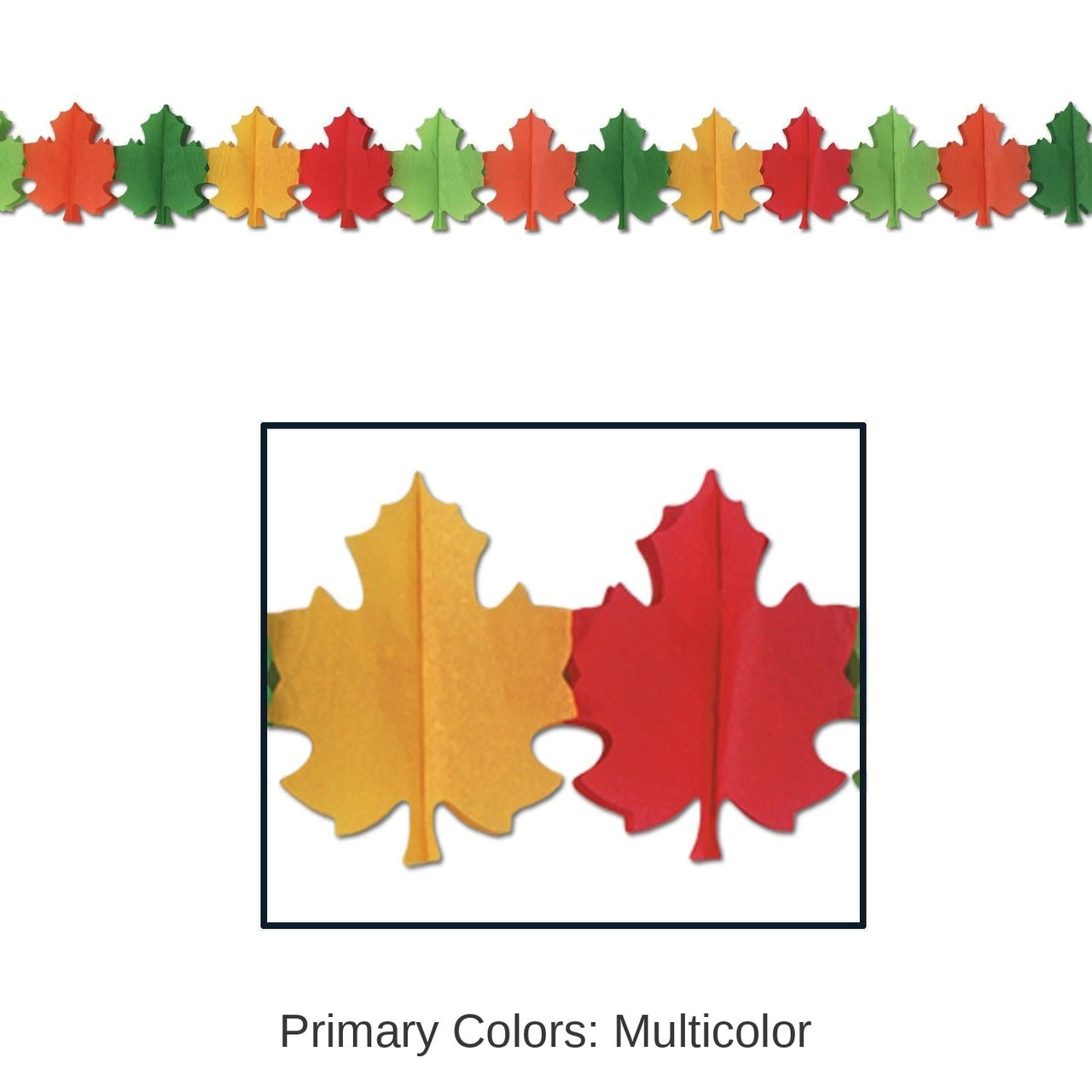 12 Pack Bulk Thanksgiving Fall Leaf Garland