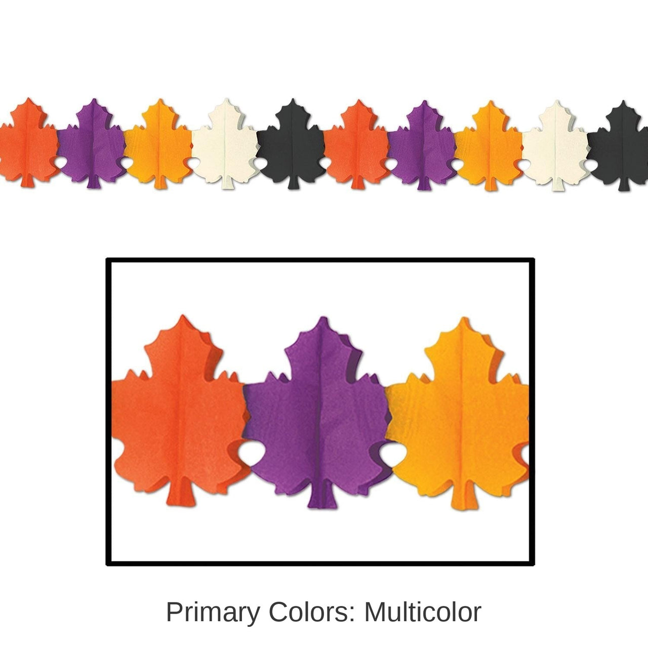 12 Pack Bulk Thanksgiving Designer Fall Leaf Garland