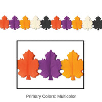 12 Pack Bulk Thanksgiving Designer Fall Leaf Garland