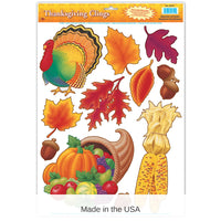 132 Piece Bulk Thanksgiving Clings