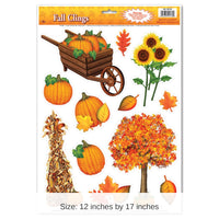 144 Piece Bulk Fall Clings