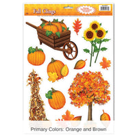 144 Piece Bulk Fall Clings
